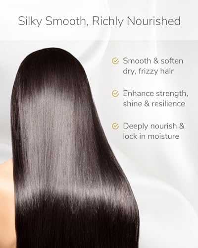 Shampoo & Conditioner Set, Hydrating & Moisturizing for Dry, Damaged, Color-Treated Hair, Paraben & Sulfate Free, Clean Hair Shampoo & Conditioner for Women & Men, White (8.5 fl oz Each)