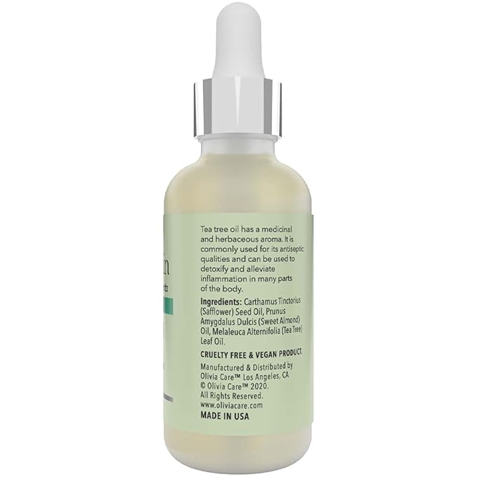Olivia Care Flawless Skin Everyday Facial Oil – 100% Natural Tea Tree Oil – Lightweight & Hydrating – for Smooth, Nourished, and Radiant Skin – 2 fl oz