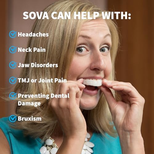 SOVA Aero Night Guard - 1.6mm Thin - Custom-Molded Fit - Protects Against Nighttime Teeth Grinding & Clenching - FSA/HSA Eligible - Odor & Taste Free - Remoldable Up to 20 Times - Non Toxic