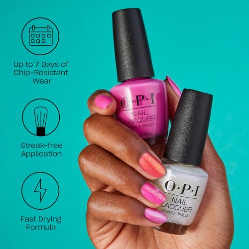 OPI Nail Lacquer Nail Polish | Opaque Dark Brown Crème Chip Resistant Nail Polish | Vegan, Fast Drying, Streak Free