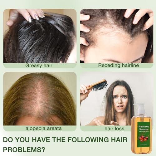 Shampoo De Batana, Rosemary Oil Shampoo,Batana with Rosemary Extract, Para La Caida Del Cabello, Nourishing & Regenerating Hair-Soft and Fluffy for Men & Women