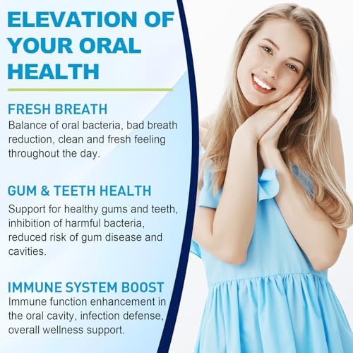 Oral Probiotics for Mouth Bad Breath for Adults 11 Billion CFU, Best Breath Oral Dental Probiotics for Teeth & Gums, Dry Mouth, Gum Restore, Fresh Breath, Chronic Halitosis & Gut Health, 60 Lozenges