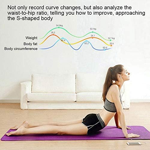 Smart Scale for Body Weight, Digital Bathroom Scale with BMI, Muscle Mass, Bluetooth Body Fat Scale, Body Composition Analyzer with Smart APP Sync Weight Scale, 400 lbs - Black