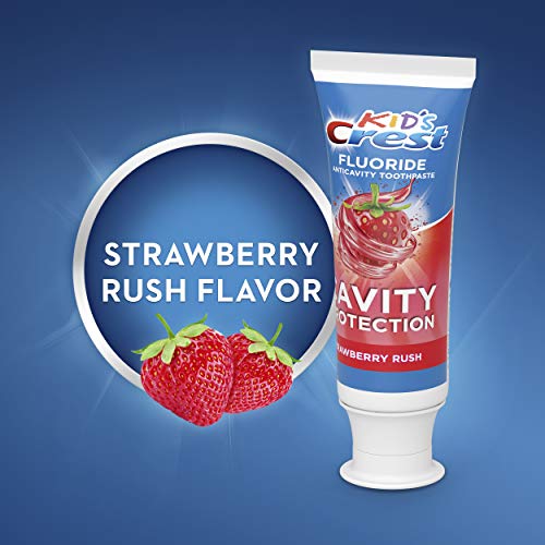 Crest Kid's Cavity Protection Fluoride Toothpaste Rush, Strawberry, 4.2 Ounce