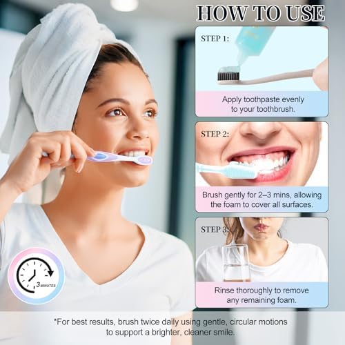 Niacinamide Whitening Toothpaste 3 Pack, Niacinamide Toothpaste, Freshening Breath & Deep Gentle Cleaning, 3.8Oz