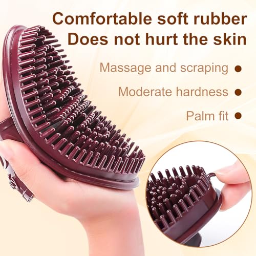 Meridian Brush Massage, 2Pcs Massage Brush for Full Body SPA Massager Relaxation, Acupressure Meridian, Scalp Massage, Full Body Relaxation Comb
