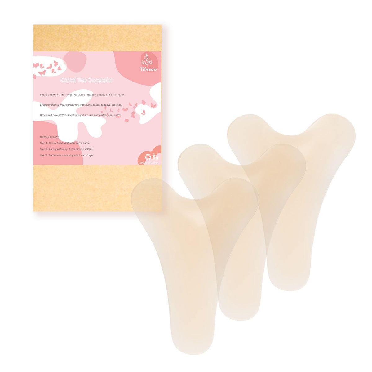 Tifesoo camel toe concealer，Seamless Camel Toe Hider, Reusable Anti Camel Toe Silicone Insert, No Camel Toe Underwear Guard