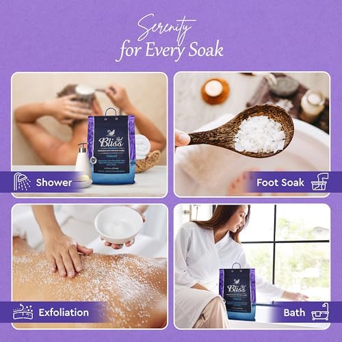 Magnesium Bath & Foot Soak | Salt Flake 15 LB (240 OZ), Super Value Pack | Natural Salts for Relaxation, Wellness & Muscle Relief, Soaking, Recovery & Stress Relief - 15 LB (240 OZ)