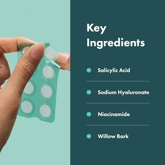 Mighty Patch Micropoint Large Hydrocolloid Pimple Patches for Face Blemishes from Hero Cosmetics, Acne Stickers for Early Stage Zits & Hidden Pimples, 395 Proprietary Micropoints, 8 Count (Pack of 2)