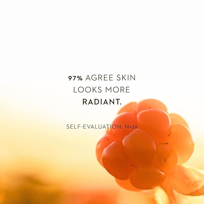 Lumene [Valo] Nordic-C Glow Boost Essence - Hydrating & Brightening Serum with Vitamin C, Hyaluronic Acid + Arctic Cloudberry for Visibly Radiant Skin - Vegan + Works for All Skin Types (0.5 fl oz)