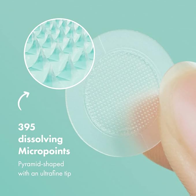 Mighty Patch Micropoint Large Hydrocolloid Pimple Patches for Face Blemishes from Hero Cosmetics, Acne Stickers for Early Stage Zits & Hidden Pimples, 395 Proprietary Micropoints, 8 Count (Pack of 2)