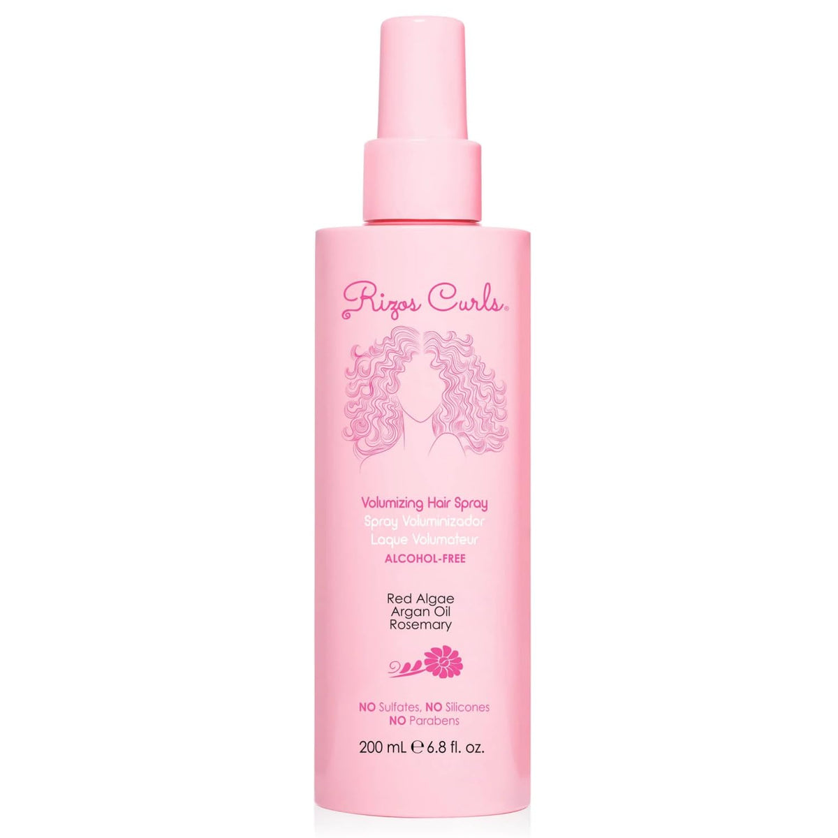 Rizos Curls Alcohol-Free Curl Hair Spray – Flexible Hold, Volume & Frizz Control – Adds Shine & Bounce for All Hair Types Wavy, Curly, Coily 1a–4c – Sulfate, Paraben & Alcohol-Free