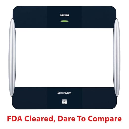 Tanita BC-1000plus Black ANT+ Wireless Body Composition Monitor - Smart Digital, 15 Full Body Metrics, BMI Fat Muscle Mass Analysis - 440 lbs Capacity Athlete, Guest Mode, FDA Cleared Japan Technology