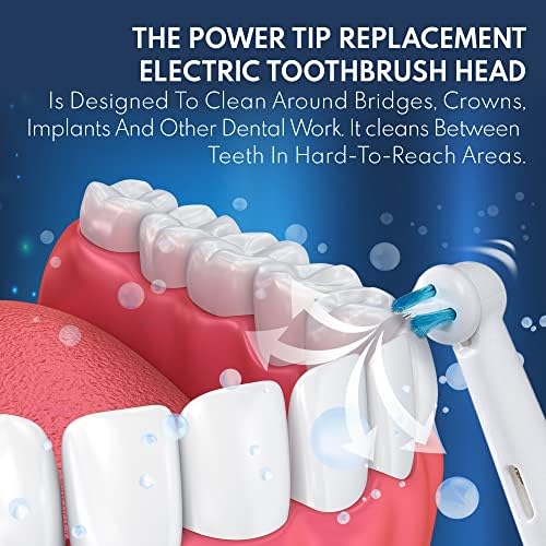 Replacement Brush Heads for OralB Braun Professional Ortho & Power Tip Kit- 8 Pack Compatible Orthodontic Electric Toothbrush Head Fit The Oral-B Pro 1000, Kids Plus!