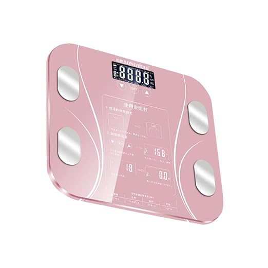 Intelligent Weight Scale Body Fat Scale Body Weight Scale Electronic Weighing Scale Digital Scales for Body Weight Household Health Monitor (Without Battery)