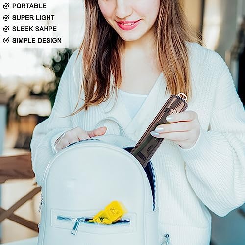 Yeeco Toothbrush Case 4 Pack, Transparent Black Toothbrush Travel Case, Plastic Toothbrush Holder Travel Size, 7.87 x 1.85 x 1.18 inches Portable Toothbrush Case for Traveling