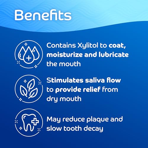 OraCoat XyliGel, Dry Mouth Gel, Soothing Citrus Oral Gel with Xylitol, Lip Moisturizer for Very Dry Lips, Lip Hydration, Sugar-Free Relief, 1.7 Fl Oz, 2 Pack