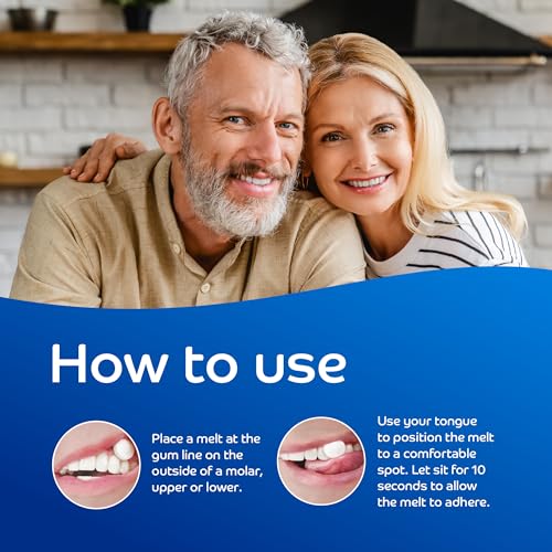 Oracoat XyliMelts for Dry Mouth Night Time or Day - Moisturizing Dry Mouth Adhering Discs, Sugar Free with Xylitol, 40 Count - 3 Pack, Slightly-Sweet Flavor, 8-Hour Relief