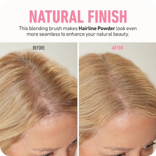 BOLDIFY Dual-Ended Hairline Powder Brush - Precision Makeup Brush Set with Sponge Tip for Seamless Blending - Ideal as a Concealer Brush, Hair Contour Brush, and Root Touch Up