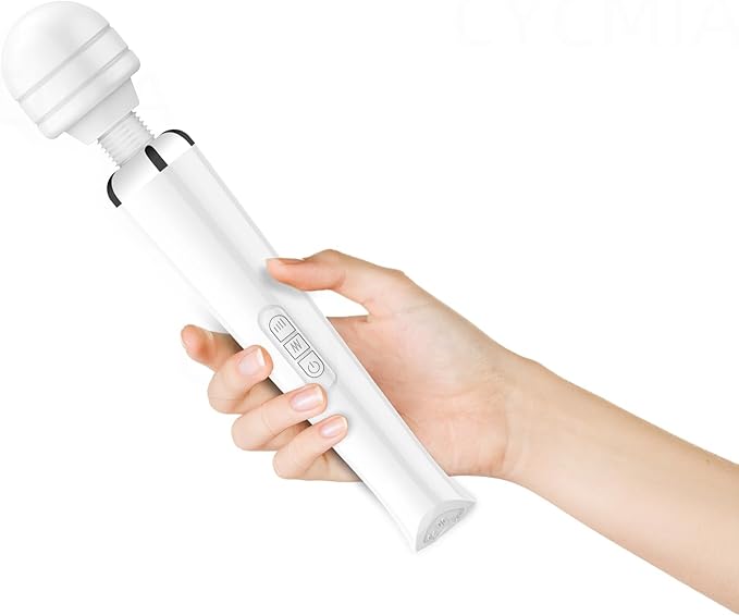 Handheld Cordless & Rechargeable Back Massager - Quiet Waterproof Full Body Massage Device for Muscle Tension, Aches Relief, Sports Recovery and Deep Relaxation with 20 Modes & 8 Speed Settings