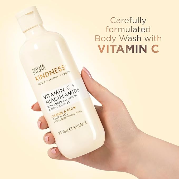 Baylis & Harding Vitamin C Cleanse & Glow Body Wash, 16.9 FZ