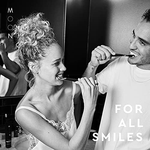 MOON Soft Bristle Toothbrush 4-Pack - Extra Soft Toothbrushes for Adults, Sensitive Gums & Teeth-Friendly - 720 Tapered Ultra-Fine Bristles per Brush for Gentle Deep Cleaning (4 Pack)