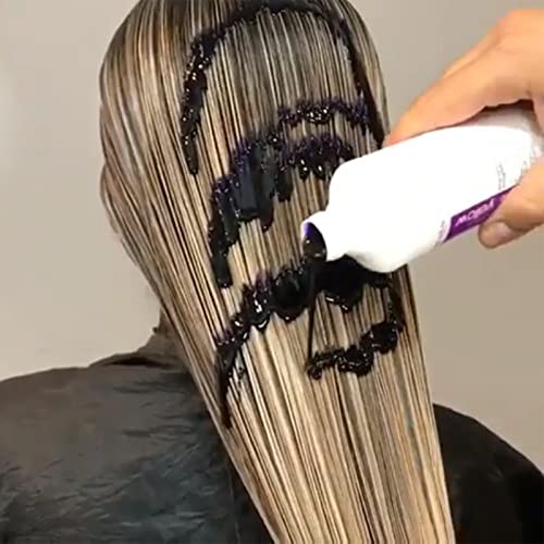 Fanola No Yellow Shampoo & Mask 11.8 oz / 2pk - Purple Anti-Brass Toner for Blonde, Silver, Gray & Highlighted Hair - Color Depositing Mask to Remove Brassiness from Bleached Locks