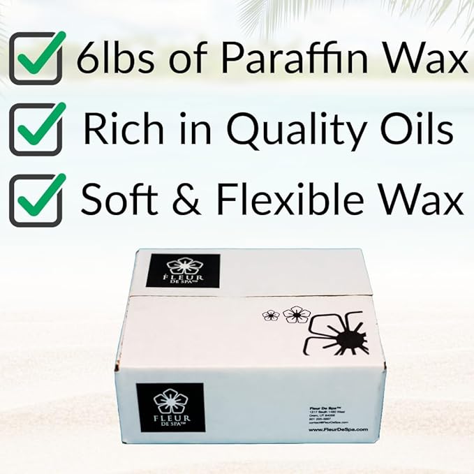 Premium Paraffin Wax Refills - Made in USA - Enhanced and Rich Oil Infusion of Coconut and Jojobo for Luxurious Spa and Home Use on Hands and Feet