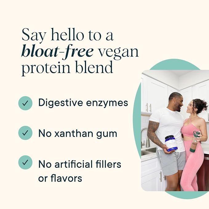 Ora Organic Vegan Protein Powder - 23g Plant Protein for Women and Men - Chocolate Flavor 20 Servings, Bloat-Free, Gluten Free, Non-GMO, No Artificial Sweeteners