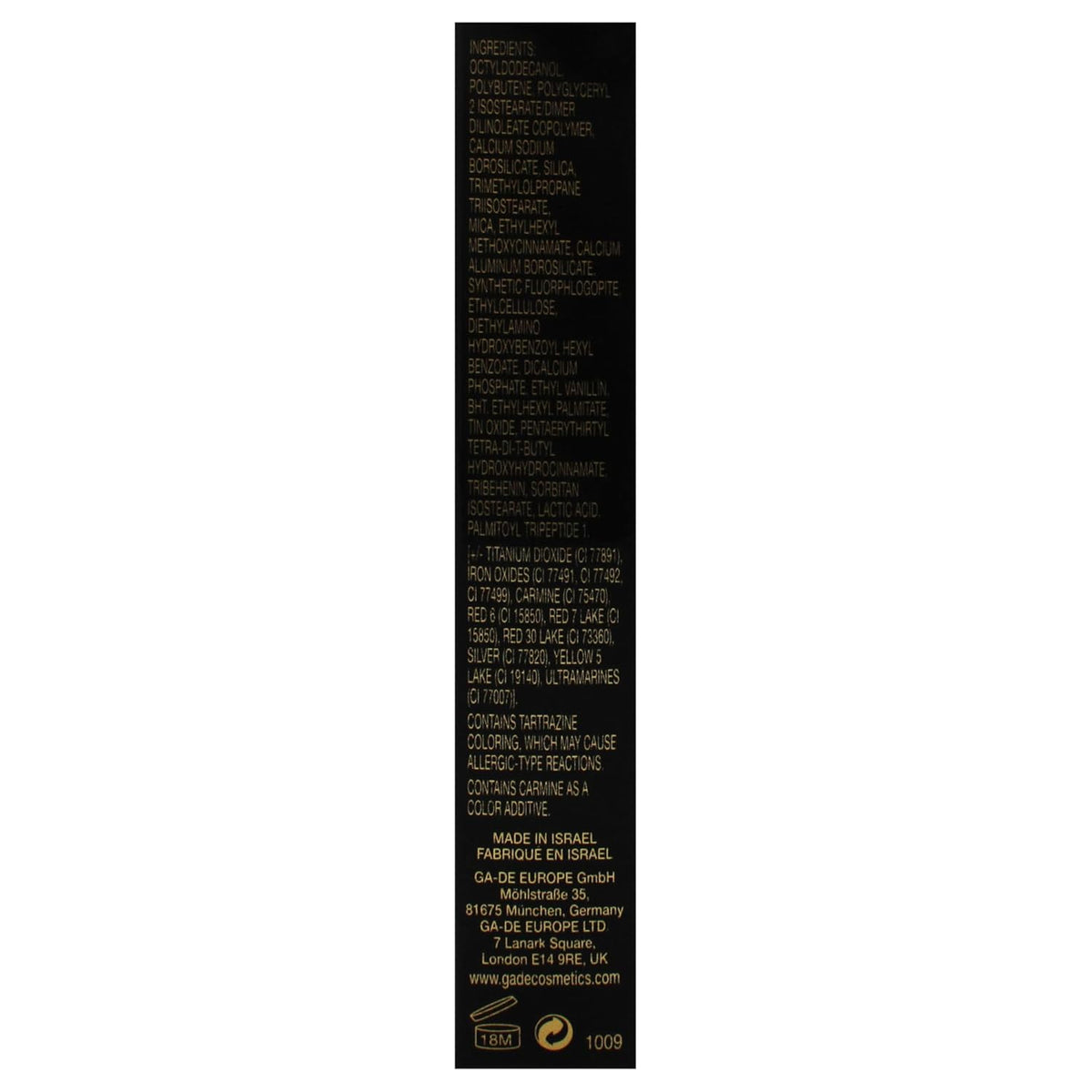 GA-DE Crystal Lights Lip Gloss, 815 - Enriched with Light-Reflecting Crystal Pearls - Smooth Silky, Rich Color - Moisturizes and Adds Shine - 0.2 oz