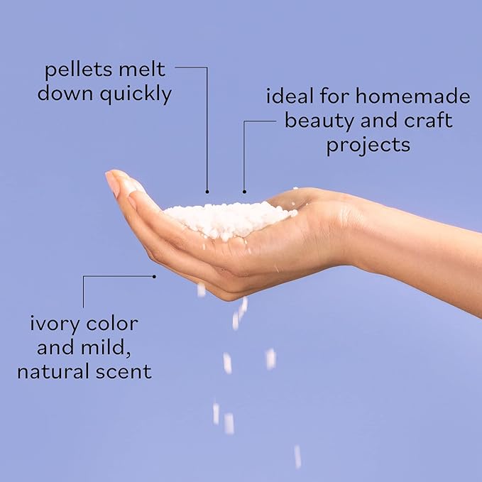 Sky Organics - Organic White Beeswax - DIY Home Essentials - White Beeswax & Cocoa Butter, 16oz