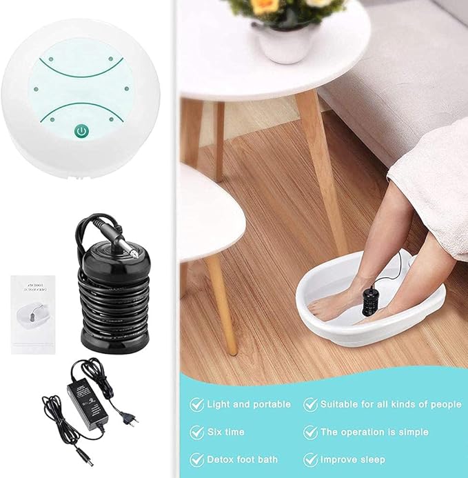 Foot detox machine,Ionic Foot Bath Detox Machine,Foot Bath, Foot Bath Spa Machine,Foot Spa Ion Detox Foot Bath,Cleanse for Home Use Salon Beauty SPA