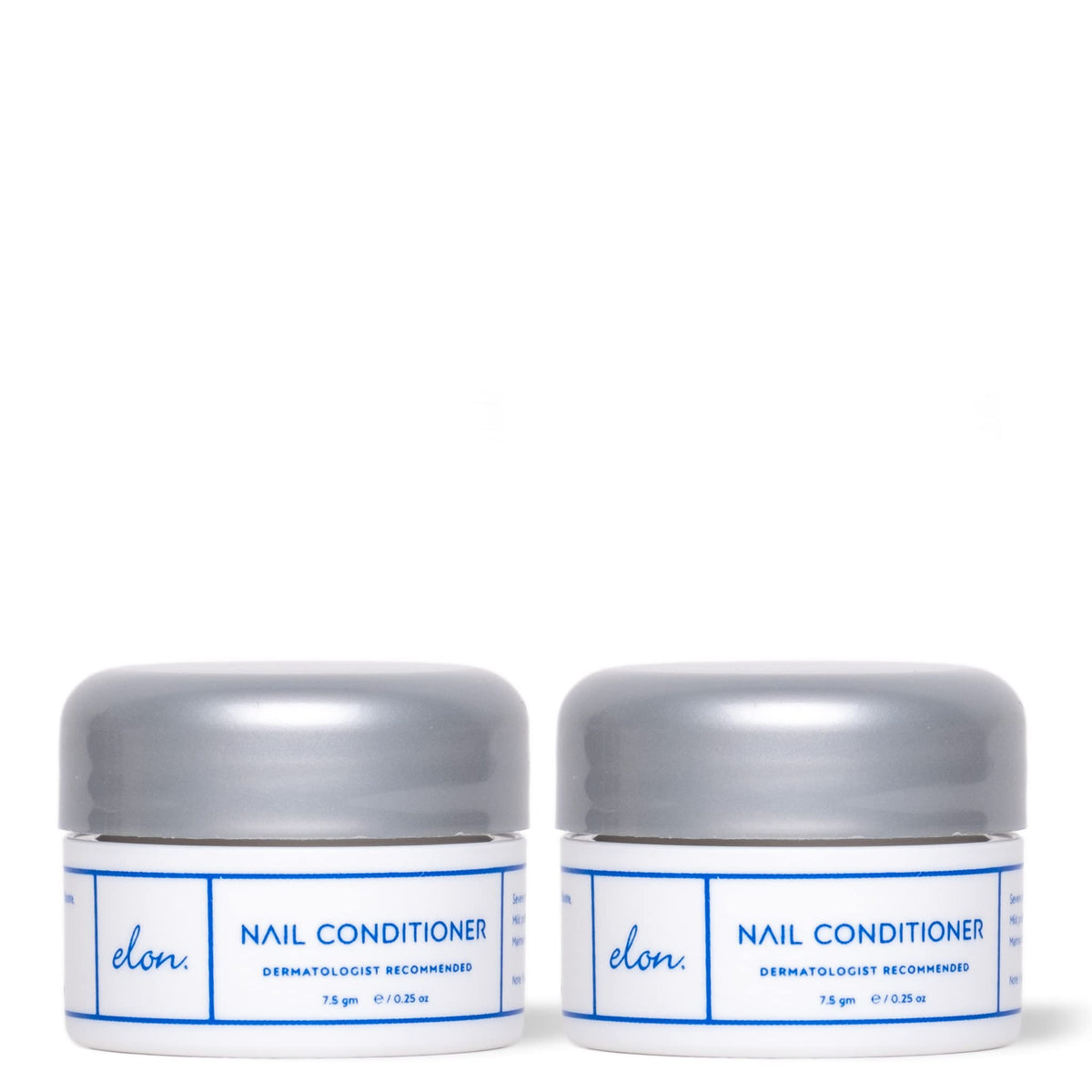 Elon Lanolin-Rich Nail Strengthener,Conditions Nails & Protects Cuticles, Recommended by Dermatologists & Podiatrists 2 Pack (7.5g jar)