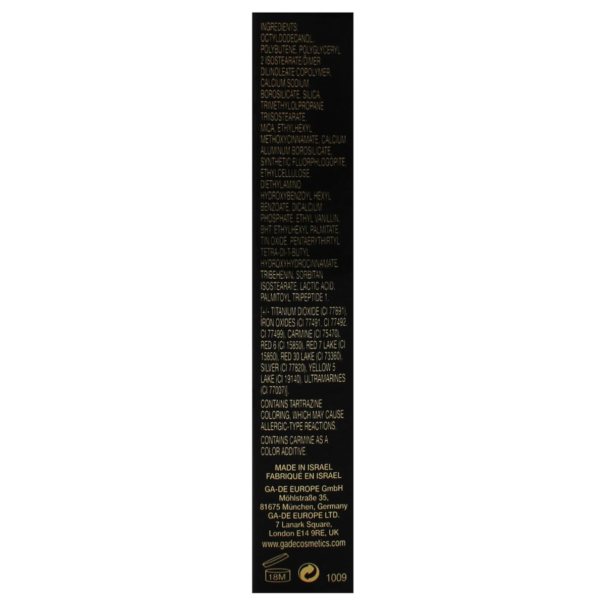 GA-DE Crystal Lights Lip Gloss, 824 - Enriched with Light-Reflecting Crystal Pearls - Smooth Silky, Rich Color - Moisturizes and Adds Shine - 0.2 oz
