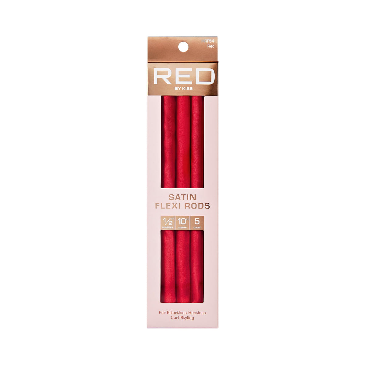 Red by Kiss Satin Flexi Heatless Curling Rods, Damage Free & Frizz Free No Heat Soft Curls, Silky Satin to Prevent Breakage, Comfortable Pin-Free Styling, Gentle Rollers for All Hair Types