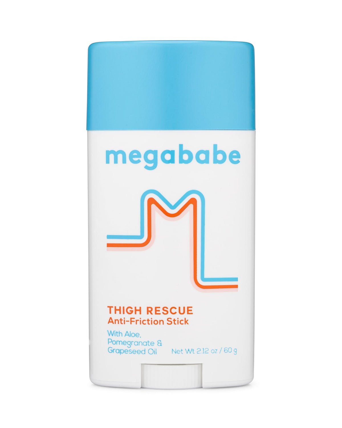 Megababe Thigh Rescue Anti-Chafe Stick | Prevents skin chafe & irritation | Thighs, arms, bra-lines & more | 2.12oz (Pack of 1)