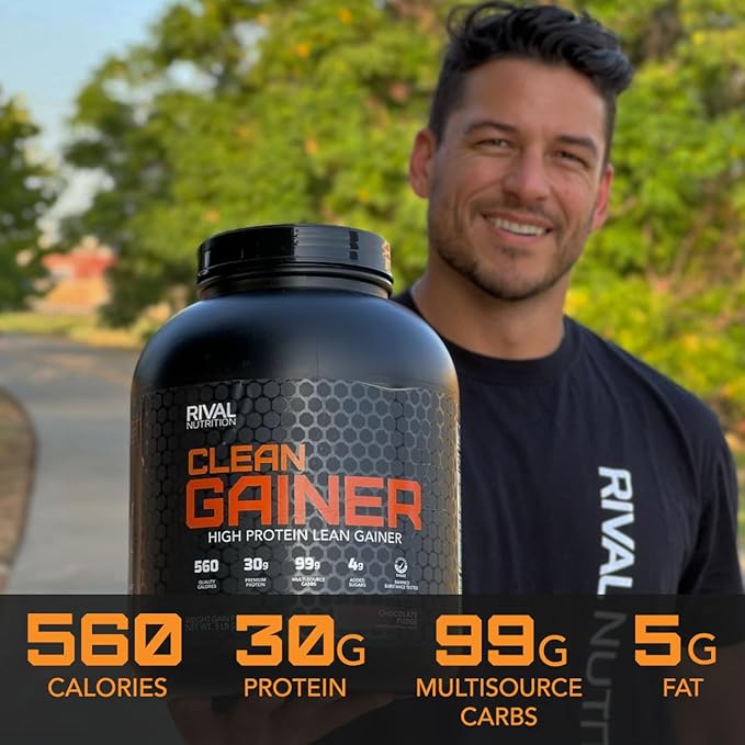 Rival Nutrition Clean Gainer - Chocolate Peanut Butter, 5lbs