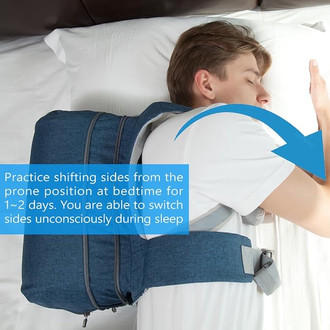 Model 2024 Side-Sleeping Backpack from WoodyKnows, Alleviates Snoring and Sleep Issues Caused by The Back-Sleeping Position, Anti Snoring Solution, Snore Aid Device (L)