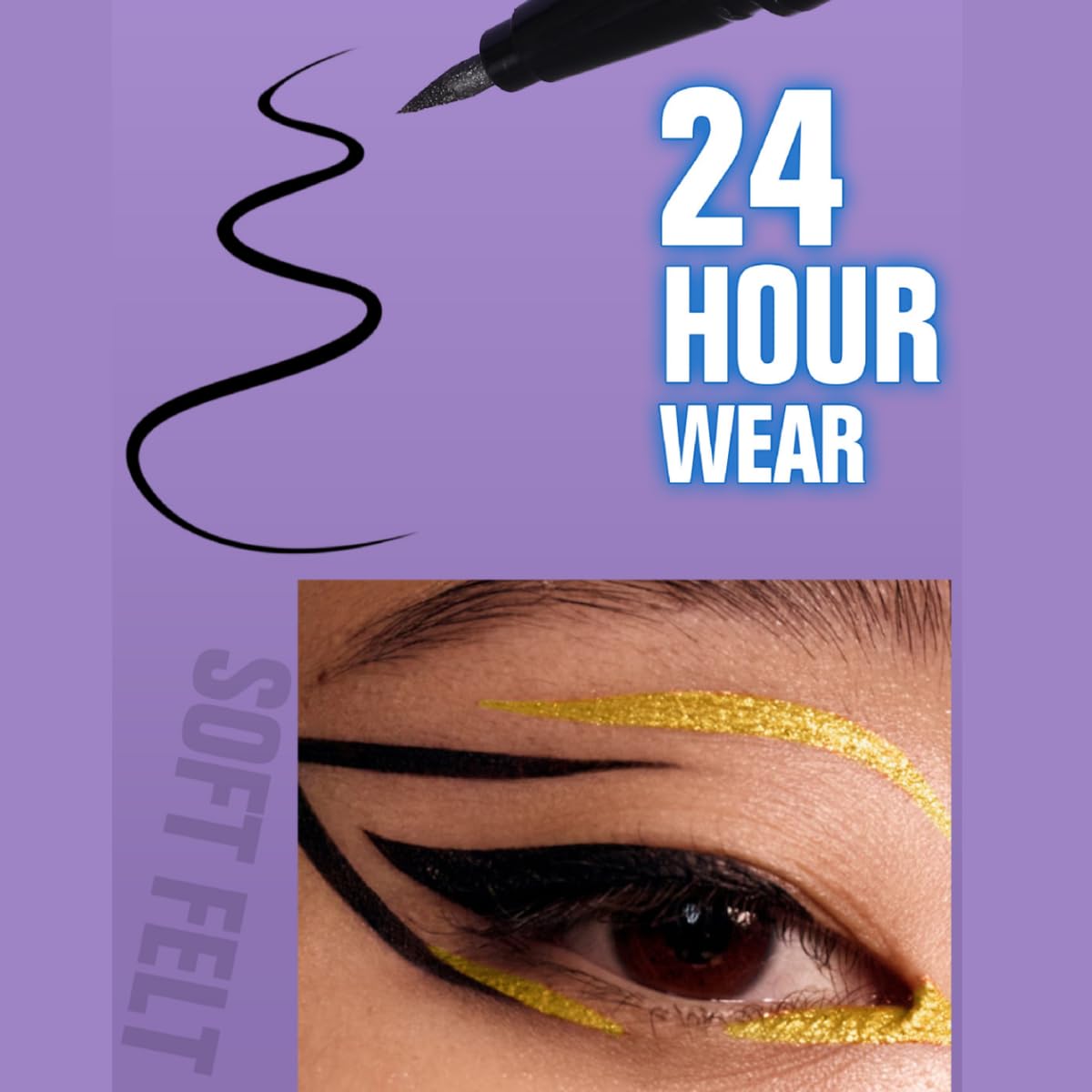 liquid eyeliner waterproof metallic ink eyeliner pencil long lasting high pigmented Brown