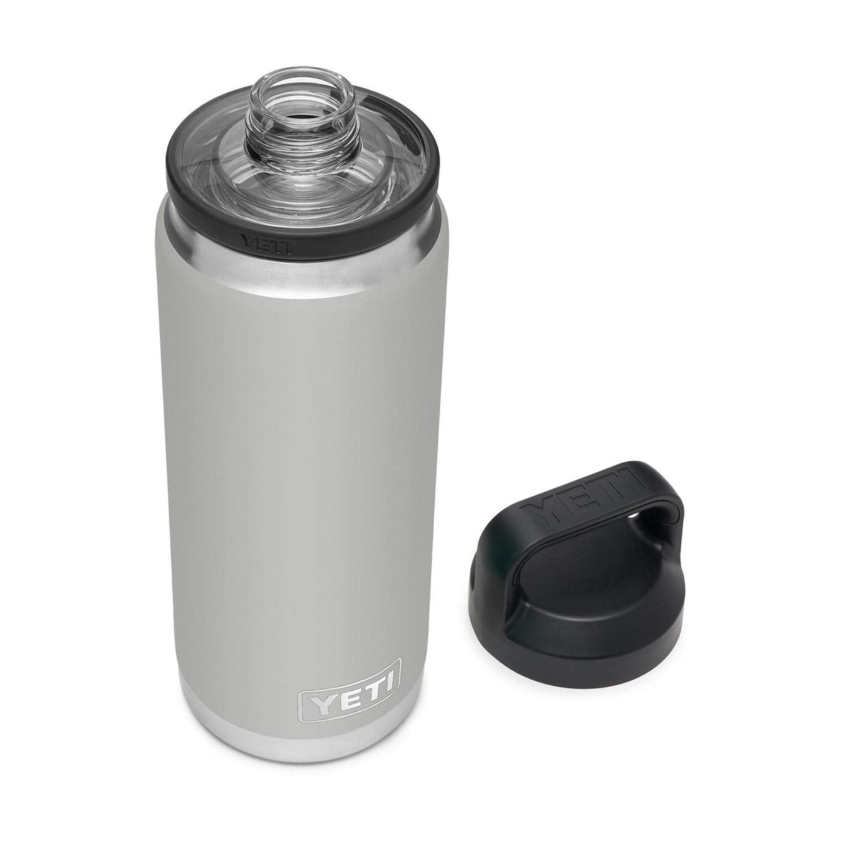 YETI Rambler 26 oz Bottle, Vacuum Insulated, Stainless Steel with Chug Cap, Granite Gray