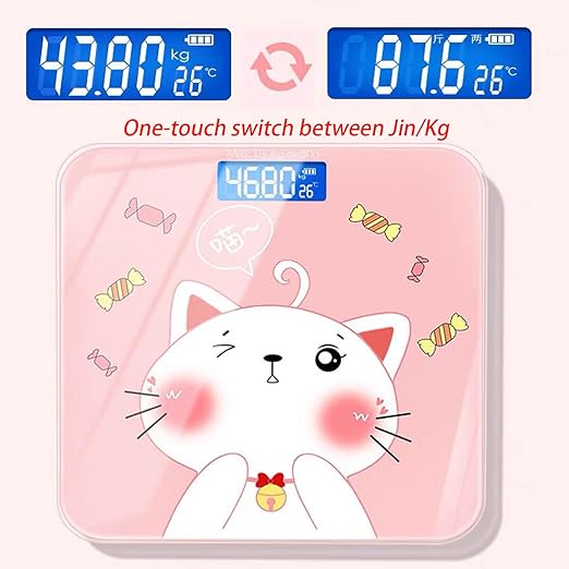 Weight Scales Bathroom, Smart Scale for Body Weight Accurate Measurement, Tempered Glass Digital Bathroom Scale, Weight Scale for Home(Luxury Gold Color)