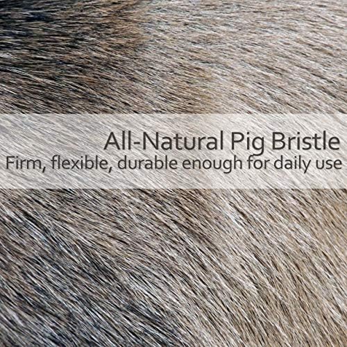 Redecker Natural Pig Bristle Bath Brush with Oiled Beechwood Handle, Made in Germany, 18-1/2-Inches