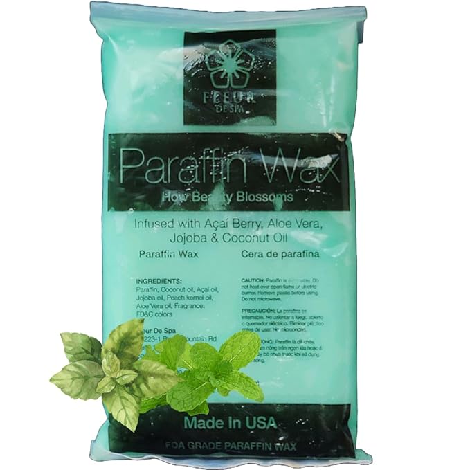 Premium Paraffin Wax Refills - Made in USA - Enhanced and Rich Oil Infusion of Coconut and Jojobo for Luxurious Spa and Home Use on Hands and Feet