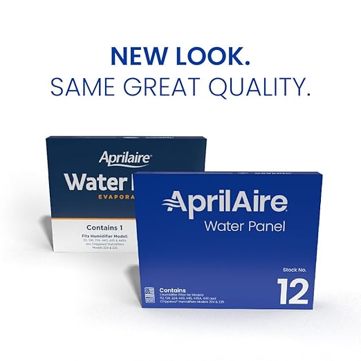 AprilAire 12 Water Panel Humidifier Filter Replacement for AprilAire Whole-House Humidifier Models 112, 224, 225, 440, 445, 445A, 448 (Pack of 2)
