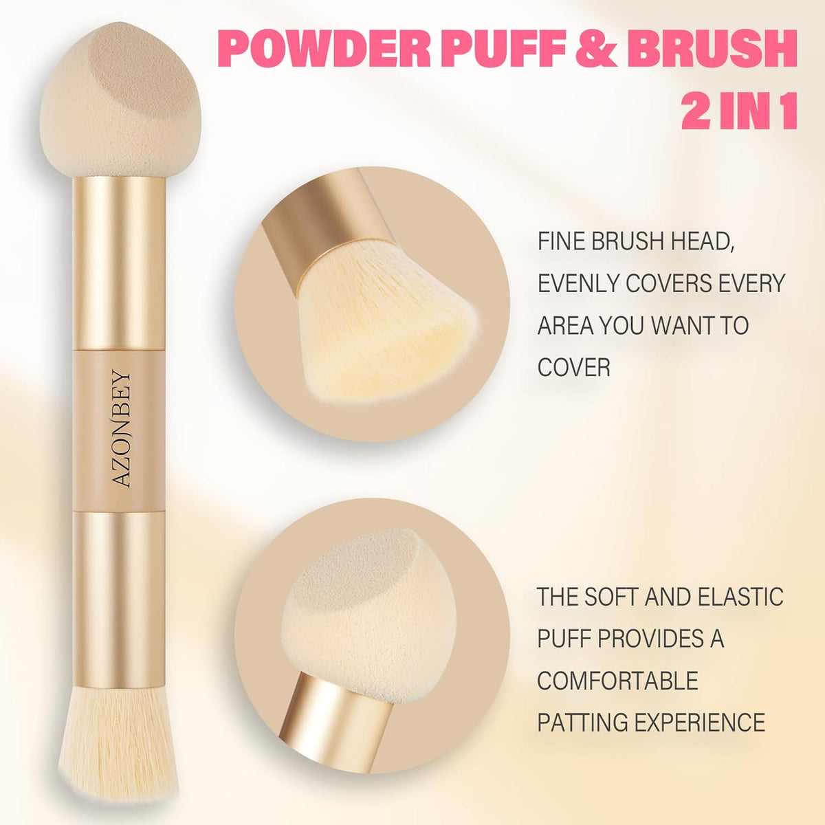 Root Touch Up Sets,Hairline Powder for Women Cover Up- Hairline Concealer for Thin and Thinning Hair, Water & Sweat Resistant,Contain Azonbey Makeup Brush (Light Blonde, Med-Makeup Brush)