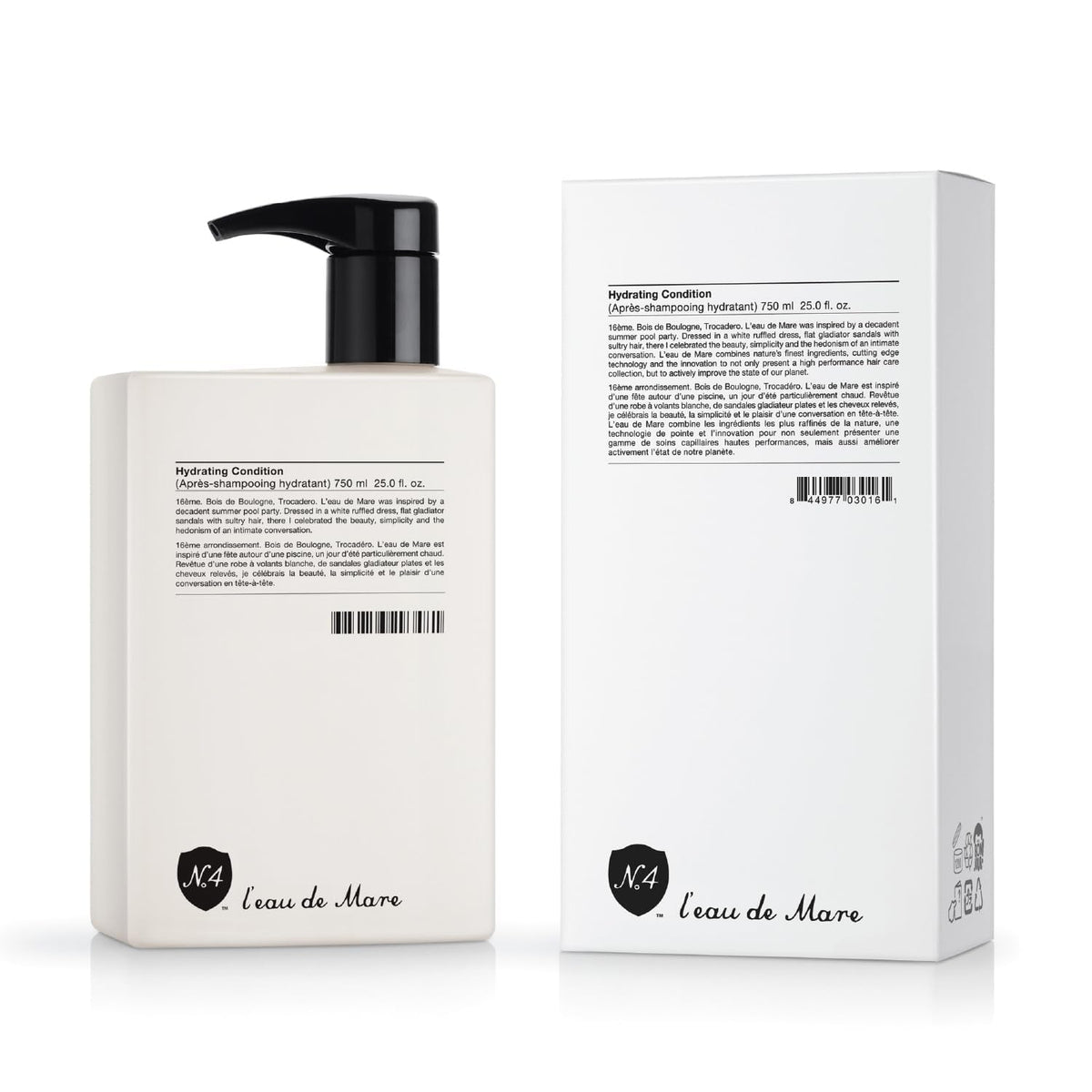Number 4 Hydrating Condition. Deep Hydrating Conditioner. Lightweight, Dentangling, Color Protecting, 25 oz
