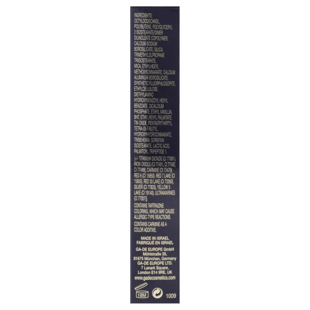 GA-DE Crystal Lights Lip Gloss, 829 - Enriched with Light-Reflecting Crystal Pearls - Smooth Silky, Rich Color - Moisturizes and Adds Shine - 0.2 oz