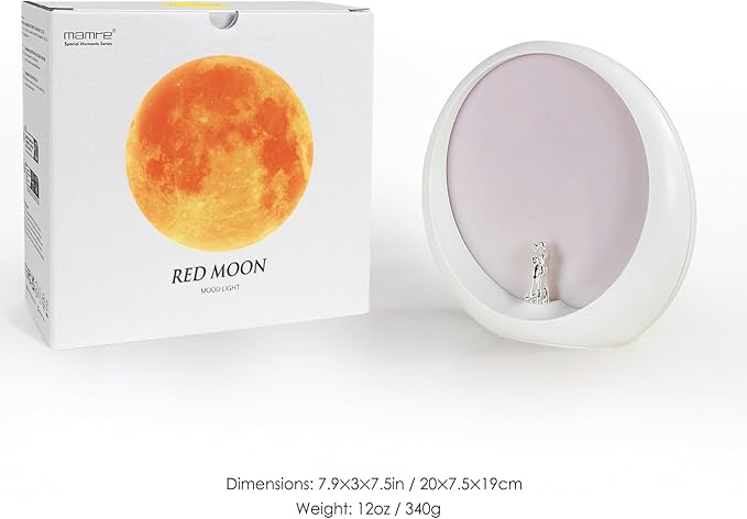 Moon Lamp for Living Room, Decoration Night Light, Anniversary Valentine Gifts for Him, Mr & Mrs Signs for Wedding Table Décor, Art Ornament Home Gift Xmas Gift, Newlywed Couples Under The Full Moon