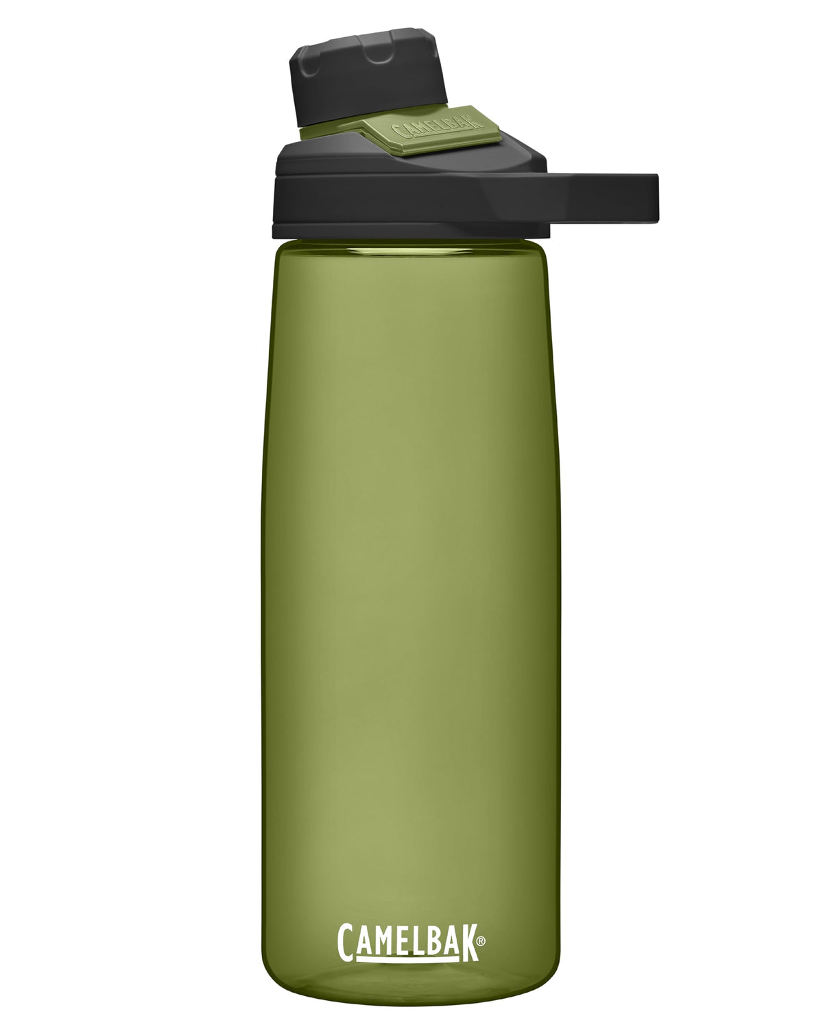 CamelBak Chute Mag BPA Free Water Bottle with Tritan Renew - Magnetic Cap Stows While Drinking, 25oz, Olive