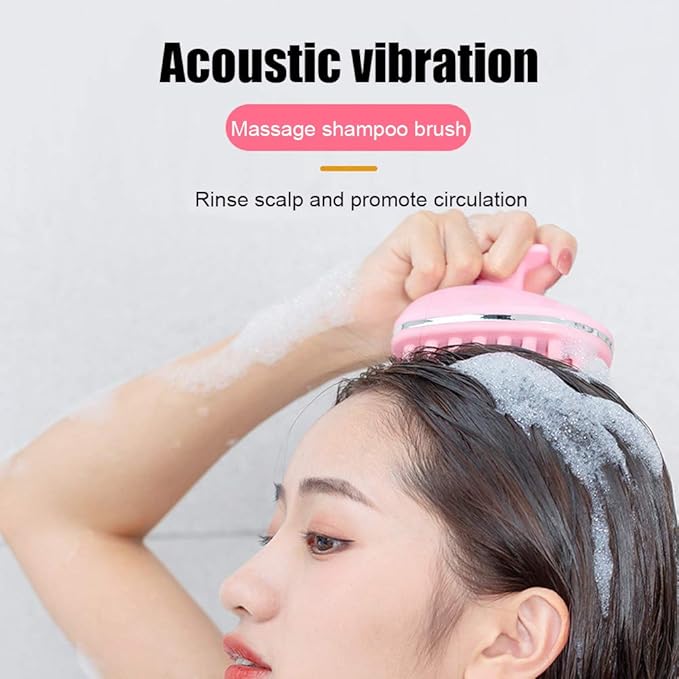 ANGGREK Electric Scalp Massager, Cordless Hair Scalp Massager, Handheld Portable Head Scratcher Massager for Hair Growth, Deep wash and Stress Relax, Handheld Vibrating Massager